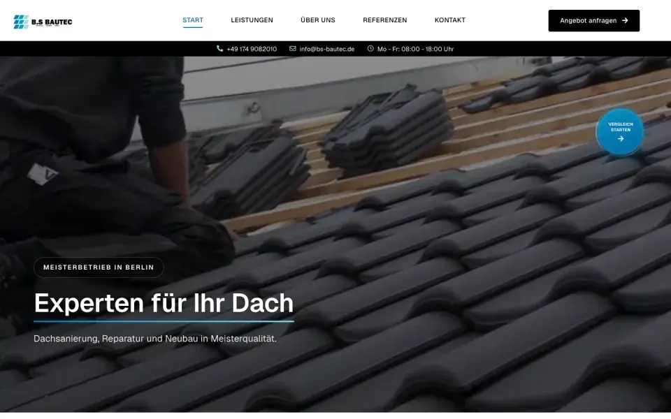 Screenshot von BS BauTec